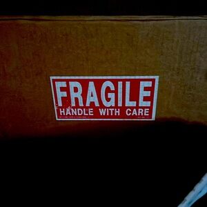 Extra shipping label for extra delicate deliveries!